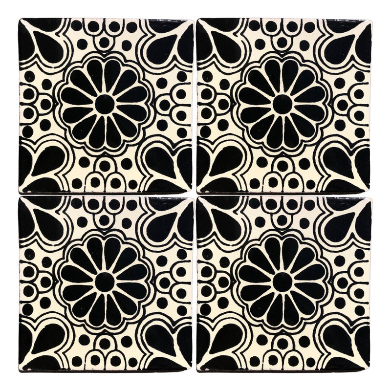 Azulejo 10.5cm Artesanal Tipo Talavera Liso 90pz #acls Acls-106