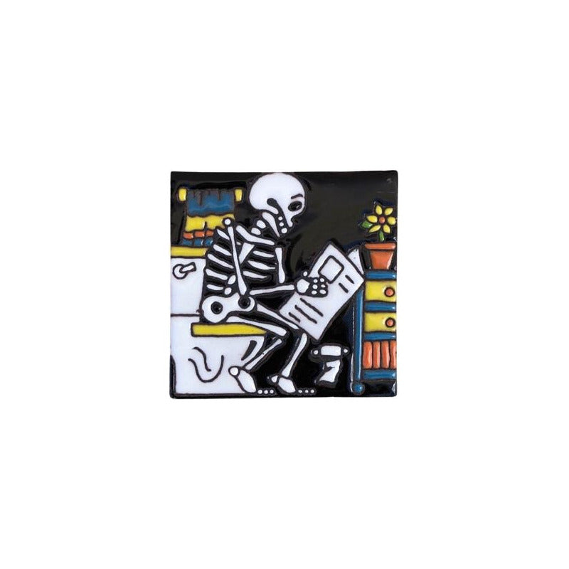 Azulejo 11cm Artesanal Tipo Talavera Relieve 90pz #acre Acre-15