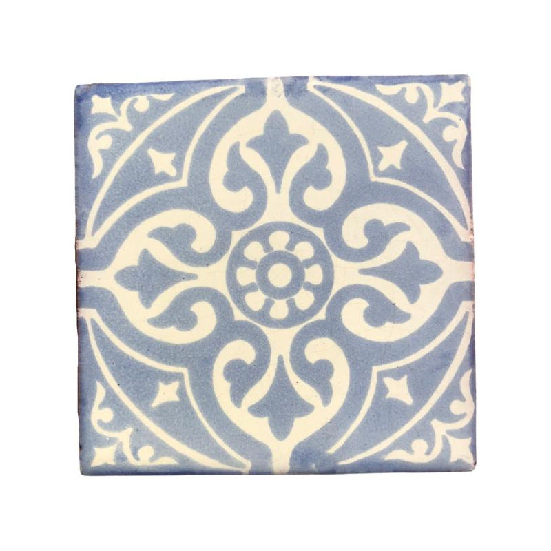 Azulejo 10.5cm Artesanal Tipo Talavera Liso 90pz #acls-54