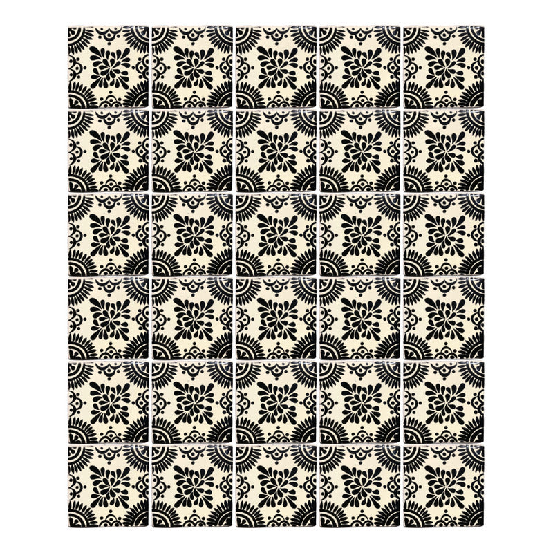 Azulejo 10.5cm Artesanal Tipo Talavera Liso 90pz #acls Acls-120