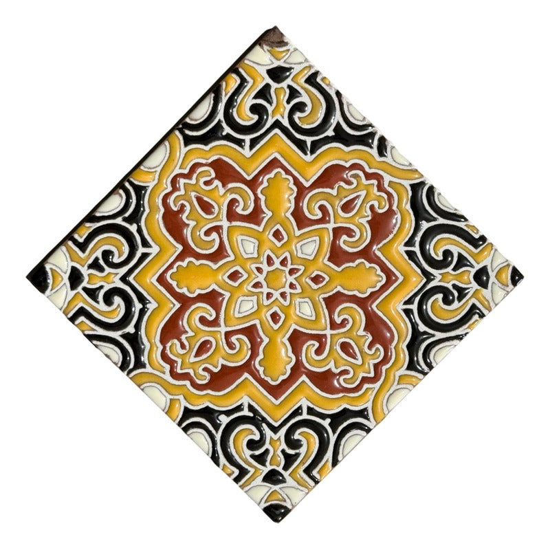 Azulejo Artesanal Tipo Talavera Relieve 90pz #acrs-20