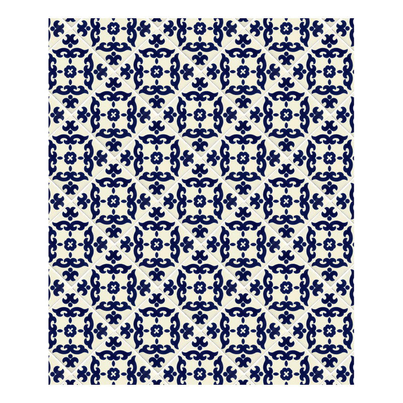 Azulejo 10.5cm Artesanal Talavera Liso 90pz #acls-63