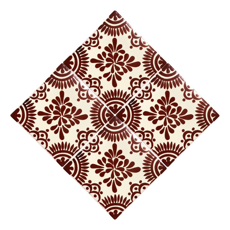 Azulejo Artesanal Talavera Liso 90pz #acls-77