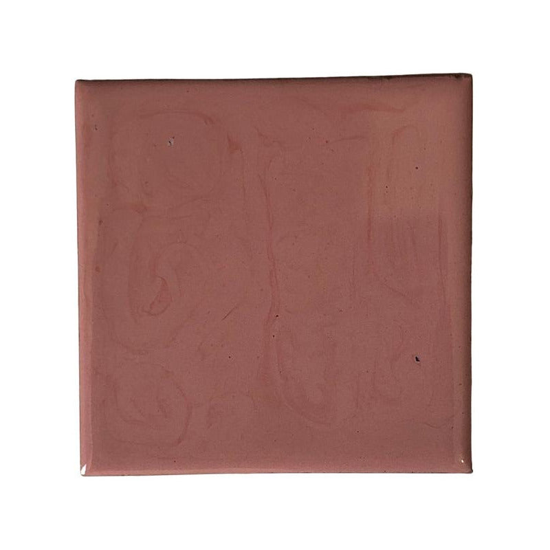 Azulejo 10.5cm Artesanal Talavera Liso 90pz Colores Nacar Claro