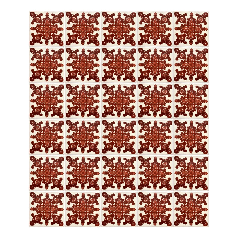 Azulejo Artesanal Tipo Talavera Liso 90pz #acls-94