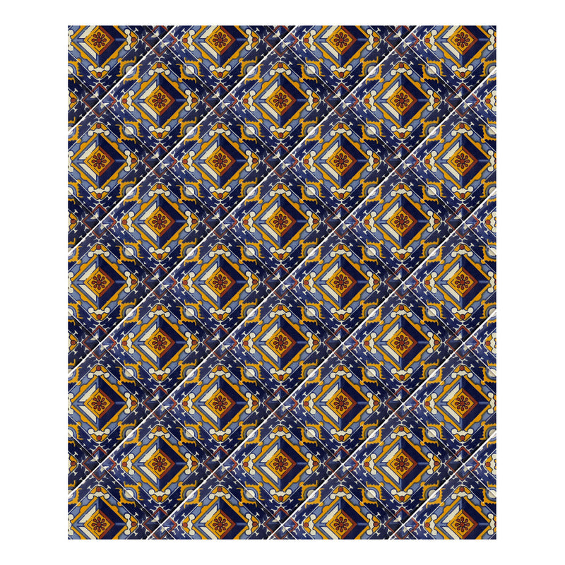 Azulejo 10.5cm Artesanal Tipo Talavera Liso 90pz #acln-21