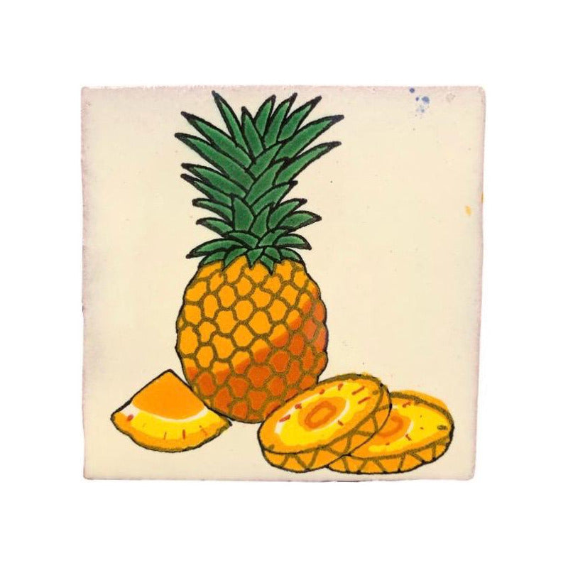 Azulejo 10.5cm Artesanal Tipo Talavera Liso 90pz #acln-09