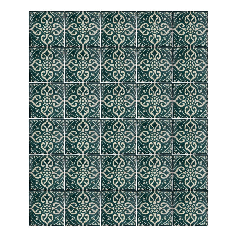 Azulejo 10.5cm Artesanal Talavera Liso 90pz #acls-38