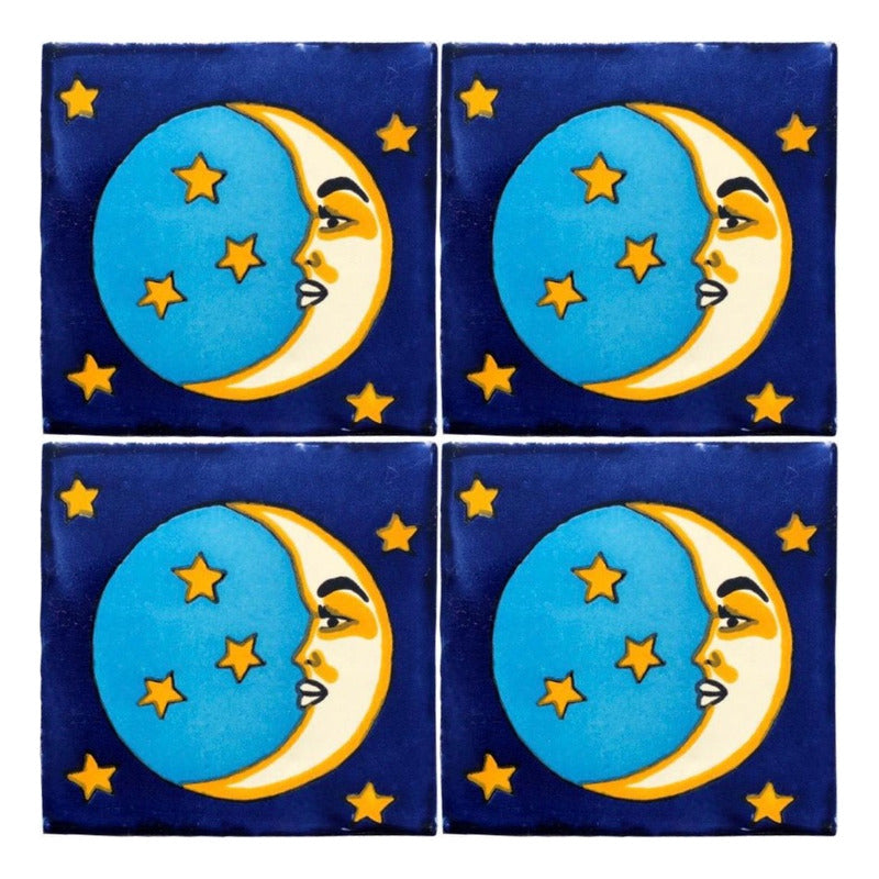 Azulejo Artesanal Tipo Talavera Liso 90pz #acln-16