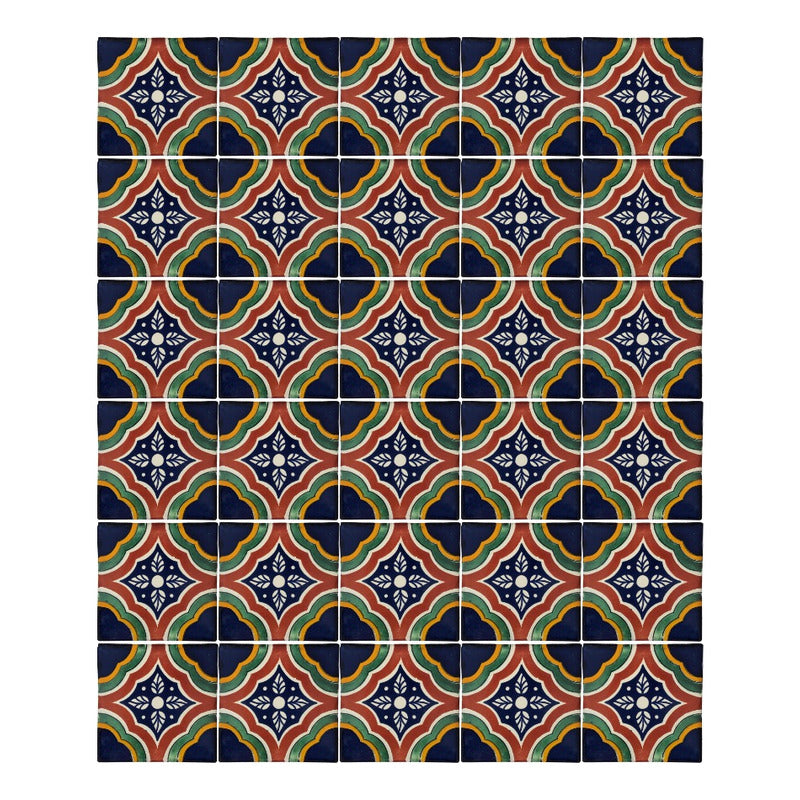 Azulejo Artesanal Talavera Liso 90pz #acln-40