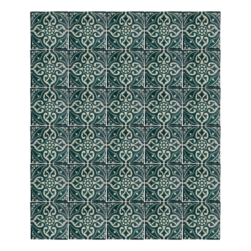 Azulejo Artesanal Tipo Talavera Liso 90pz #acls-38