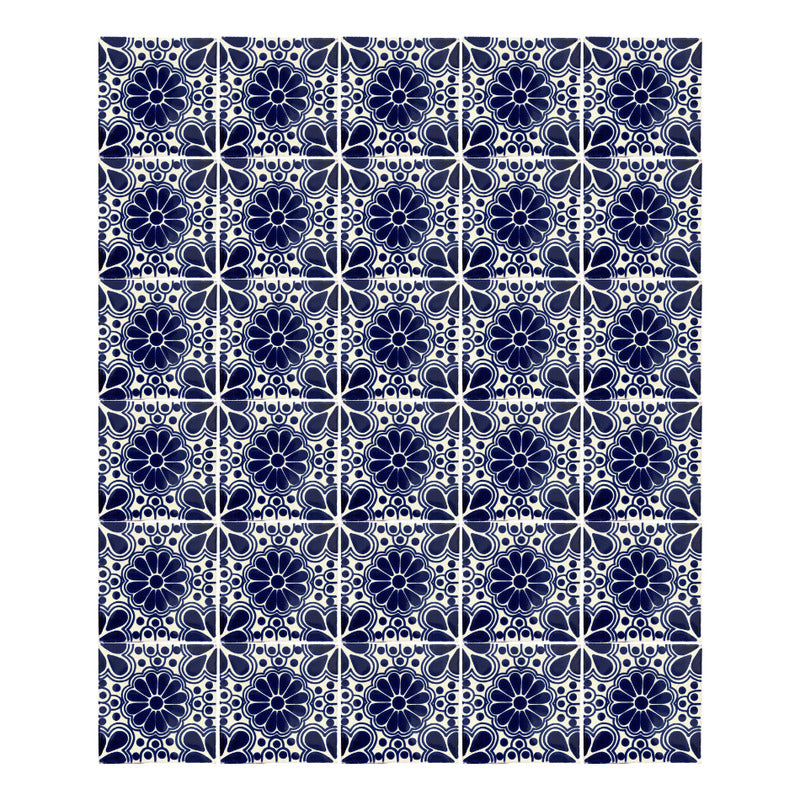 Azulejo 10.5cm Artesanal Talavera Liso 90pz #acls-56