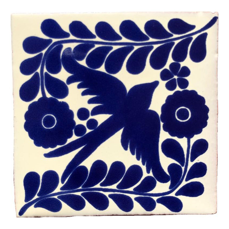 Azulejo 10.5cm Artesanal Talavera Liso 90pz #acls-124