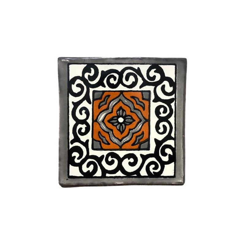 Azulejo 10.5cm Artesanal Tipo Talavera Liso 90pz #acln Acln-57