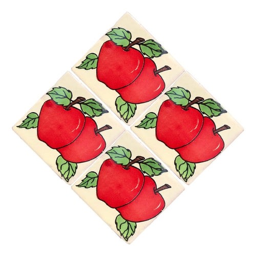 Azulejo 10.5cm Artesanal Talavera Liso 90pz #acln-06