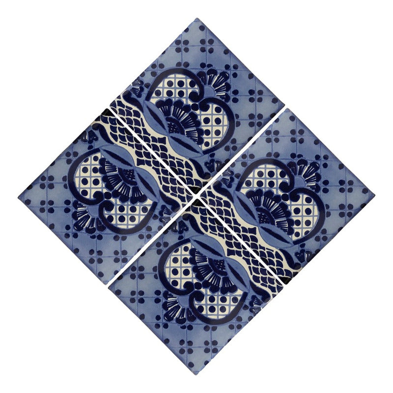 Azulejo Artesanal Talavera Liso 90pz #acln-27