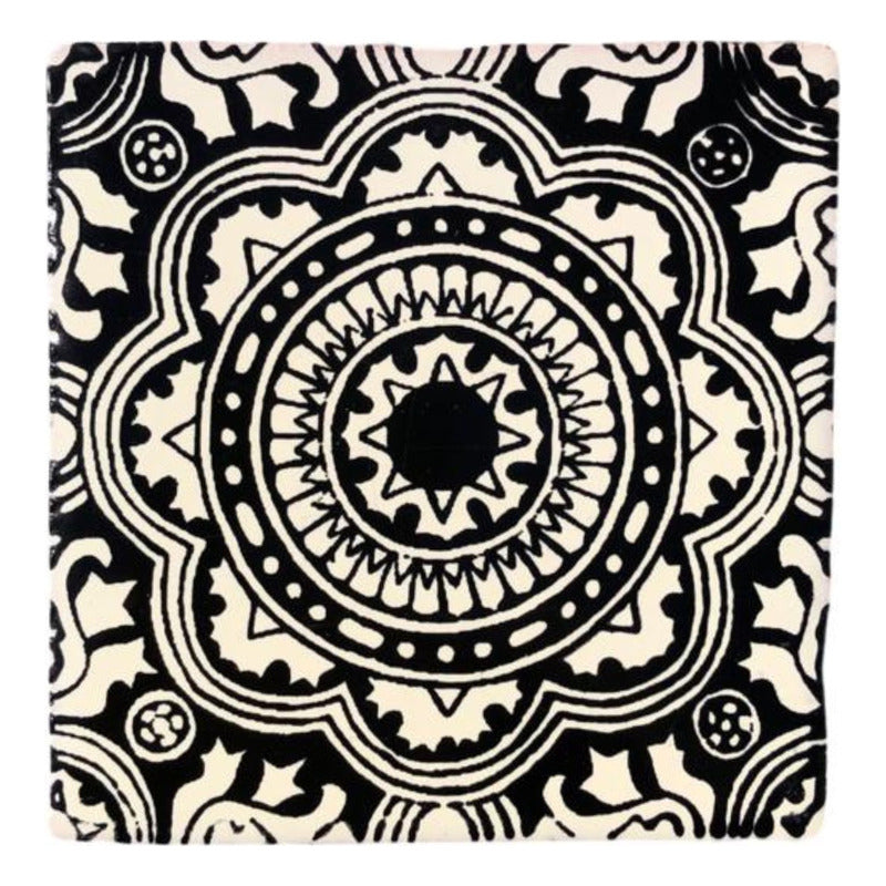 Azulejo 10.5cm Artesanal Tipo Talavera Liso 90pz #acls Acls-105