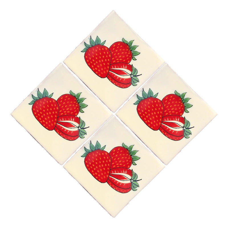 Azulejo 10.5cm Artesanal Tipo Talavera Liso 90pz #acln-03