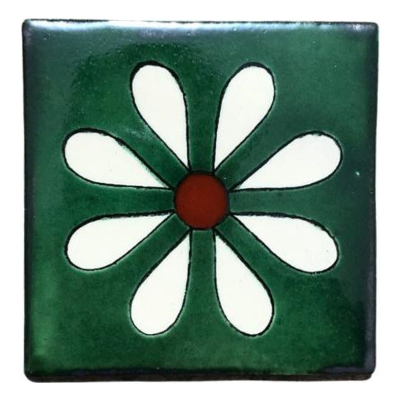 Azulejo Artesanal Tipo Talavera Liso 90pz #acls-103