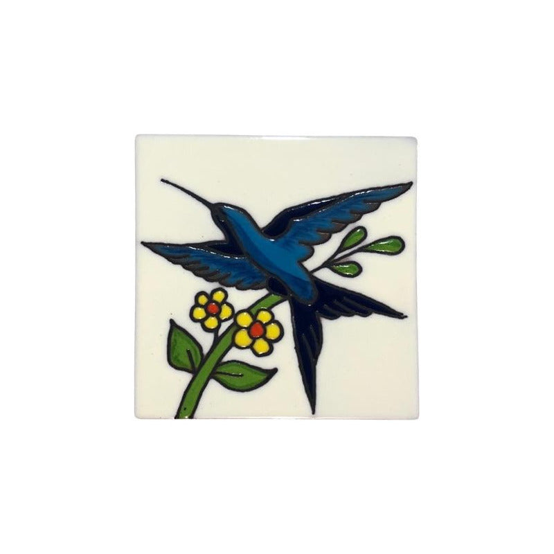 Azulejo 11cm Artesanal Tipo Talavera Relieve 40pz #acrn Acrn-34