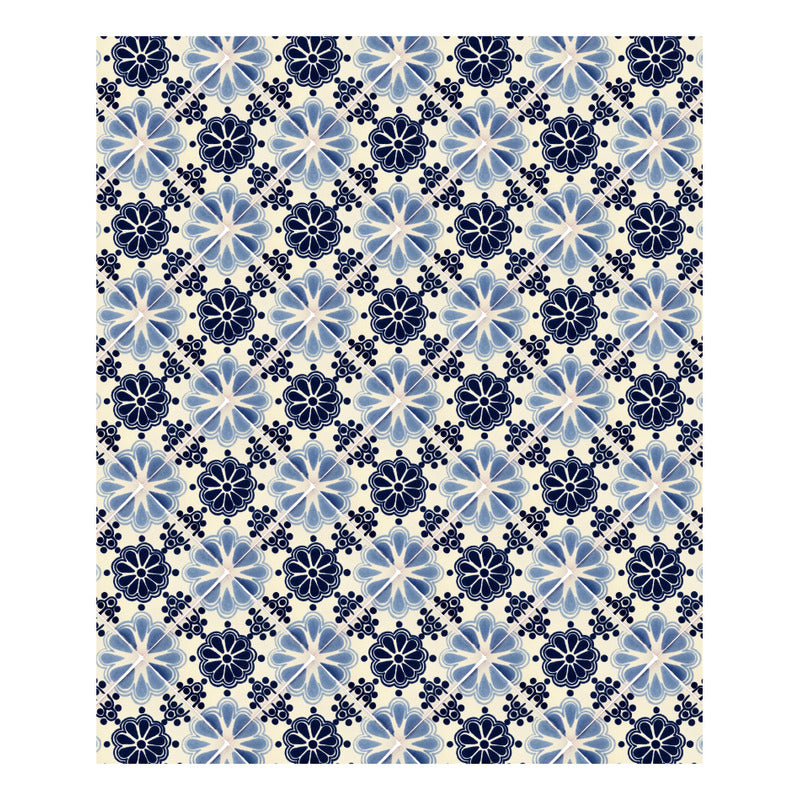 Azulejo 10.5cm Artesanal Tipo Talavera Liso 90pz #acls-97