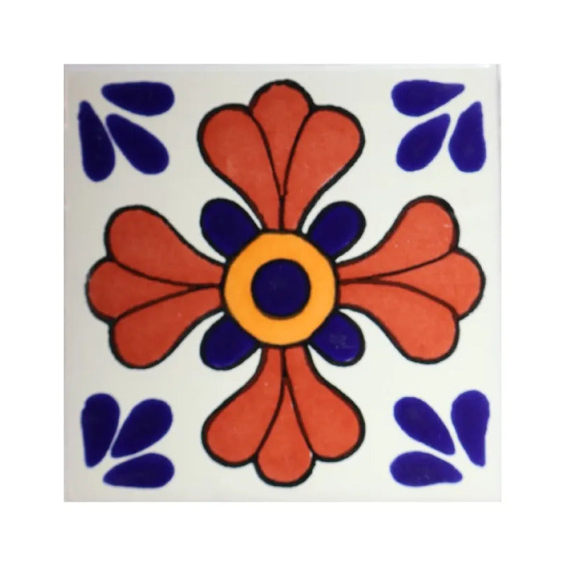 Azulejo Cerámico Artesanal 1m2  Alhambra 20 Blanco