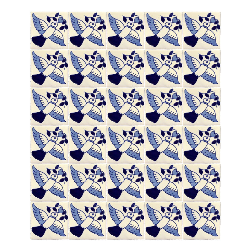 Azulejo Artesanal Tipo Talavera Liso 90pz #acls-139