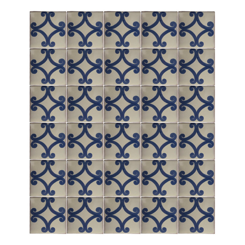 Azulejo 10.5cm Artesanal Talavera Liso 90pz #acls Acls-39