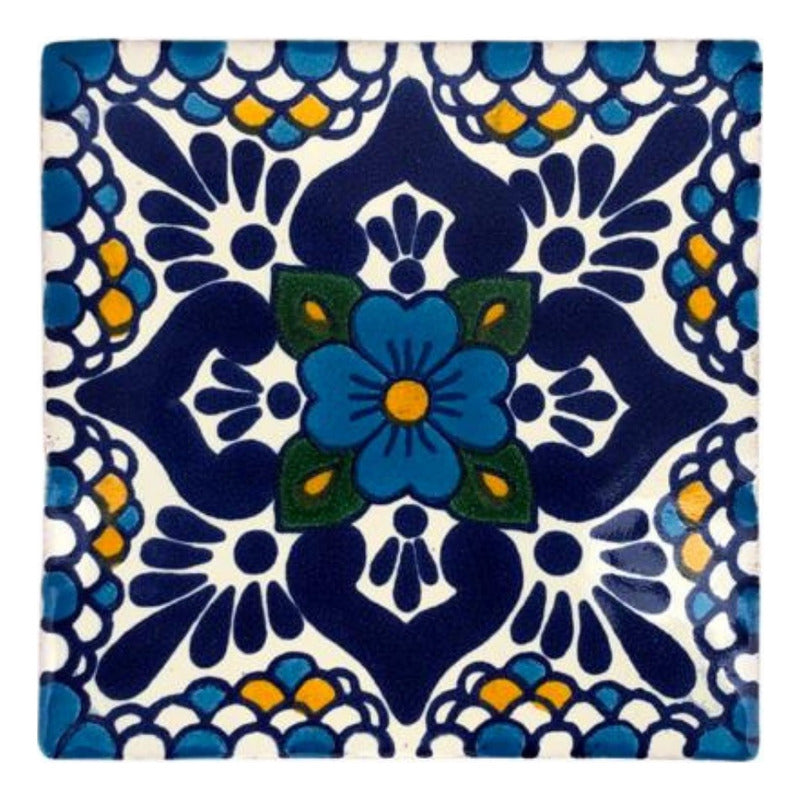 Azulejo Artesanal Tipo Talavera Liso 90pz #acln-55