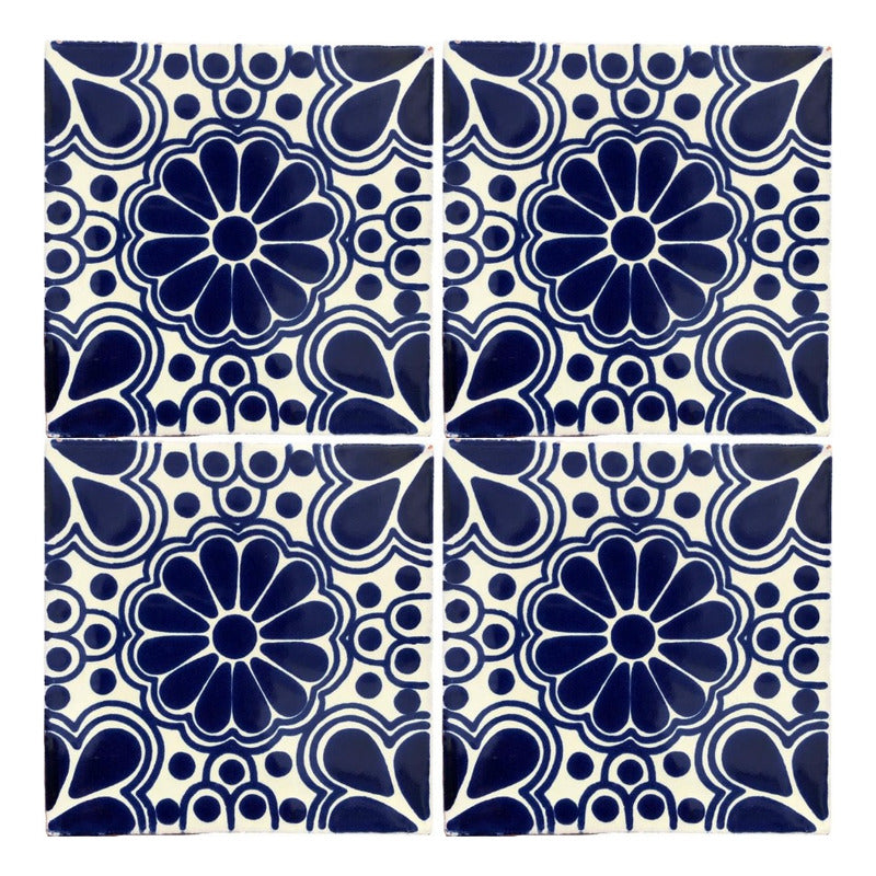 Azulejo Artesanal Tipo Talavera Liso 90pz #acls-56