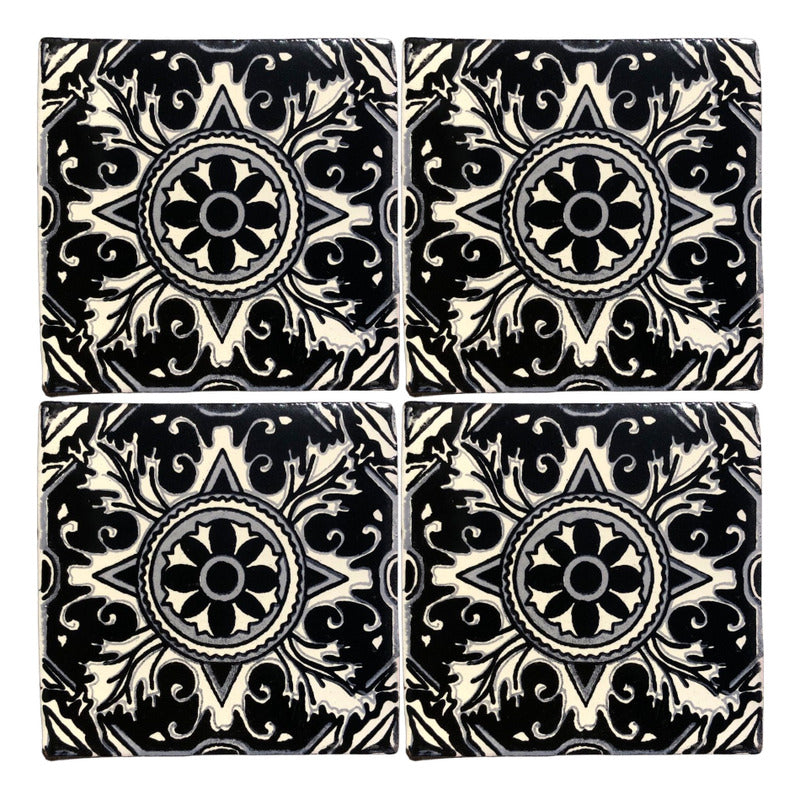 Azulejo 10.5cm Artesanal Tipo Talavera Liso 90pz #acls Acls-104