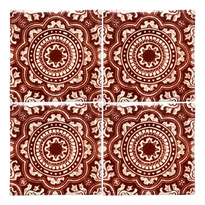 Azulejo 10.5cm Artesanal Talavera Liso 90pz #acls-93