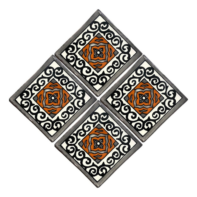 Azulejo Artesanal Tipo Talavera Liso 90pz #acln-57