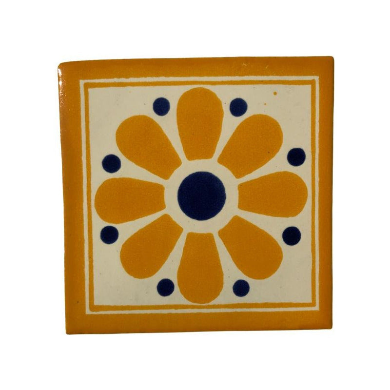 Azulejo 10.5cm Artesanal Talavera Liso 90pz #acls Acls-82