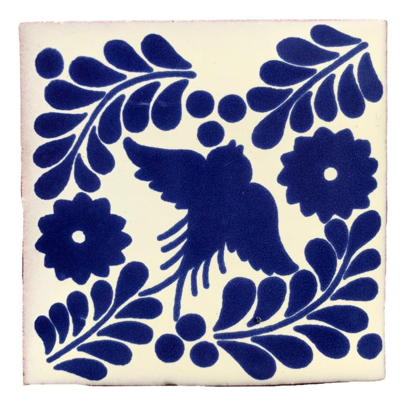 Azulejo 10.5cm Artesanal Talavera Liso 90pz #acls-135