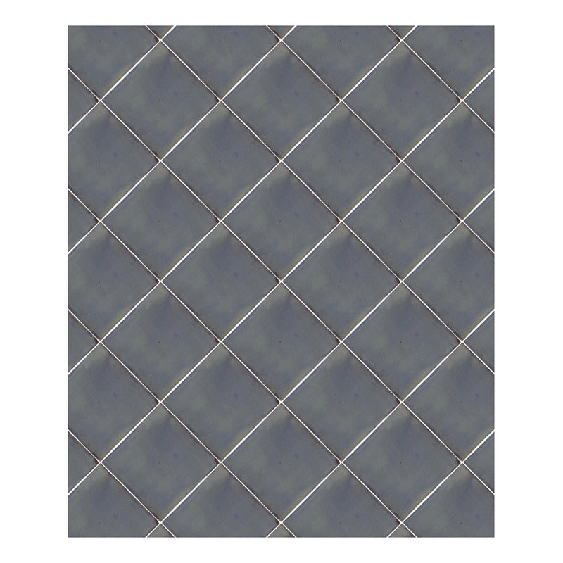 Azulejo Artesanal Talavera Liso 90pz Colores Azul Claro Sobre Blanco