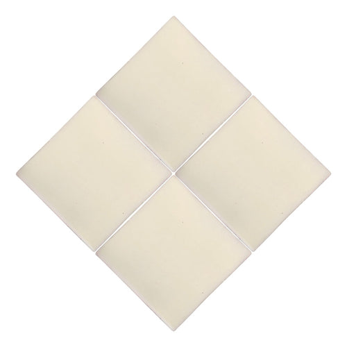 Talavera Handmade Tiles 10.5cm Plain 90pcs Mexican White