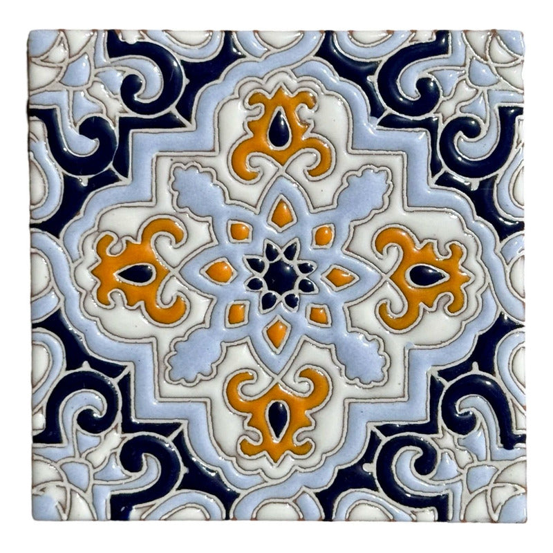 Azulejo Artesanal Talavera Relieve 90pz #acrs-03