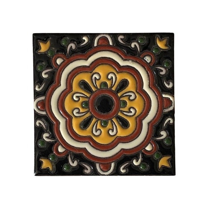 Azulejo Artesanal Tipo Talavera Relieve 90pz #acrs-24