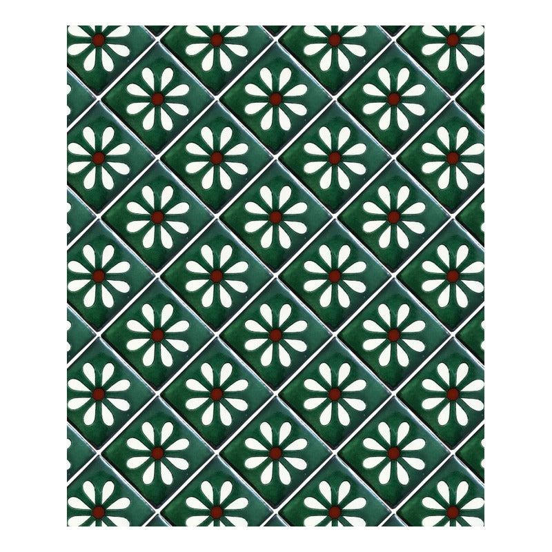 Azulejo Artesanal Talavera Liso 90pz #acls-103