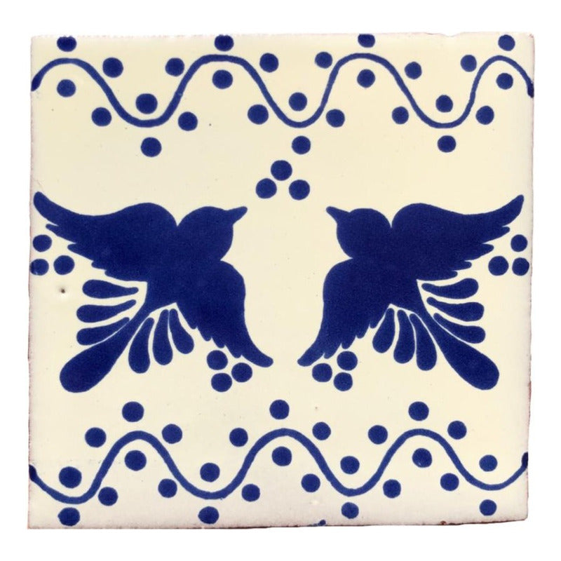 Azulejo Artesanal Tipo Talavera Liso 90pz #acls-130