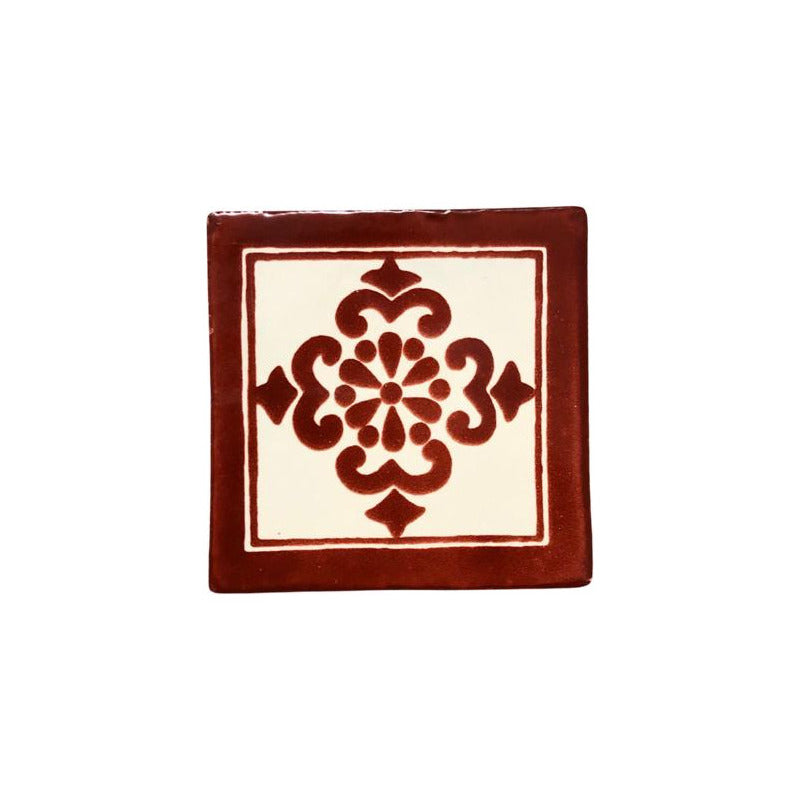 Azulejo 10.5cm Artesanal Tipo Talavera Liso 90pz #acls-73