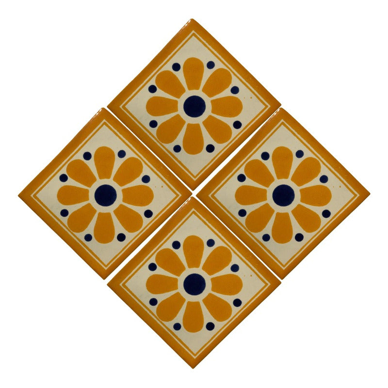 Azulejo Artesanal Tipo Talavera Liso 90pz #acls-82