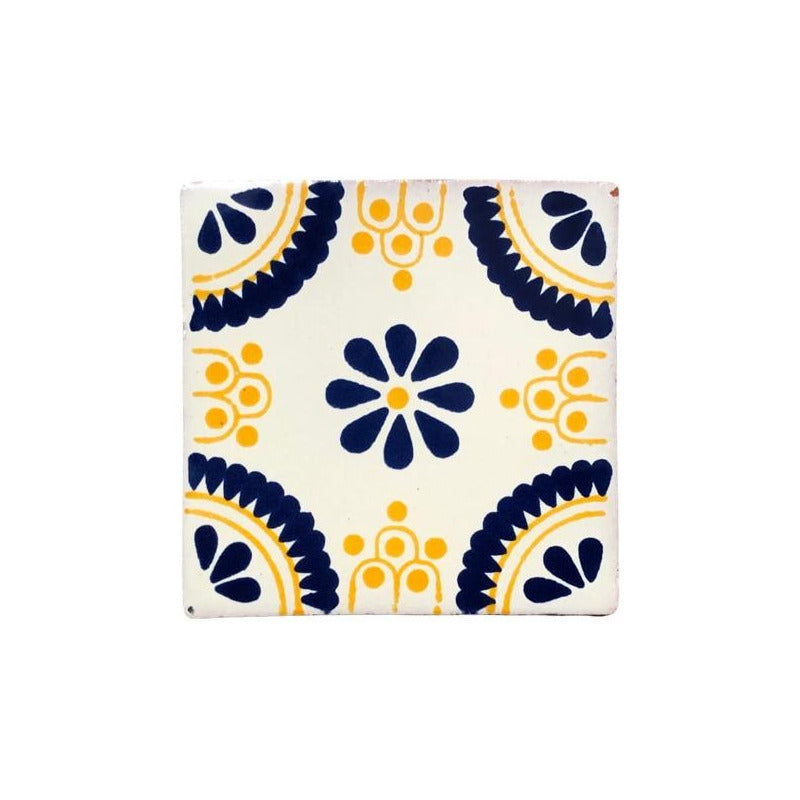 Azulejo 10.5cm Artesanal Talavera Liso 90pz #acls Acls-100