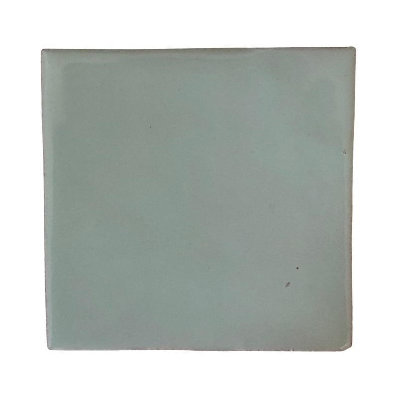 Azulejo 15.5cm Artesanal Talavera Liso 44pz Colores Verde Menta