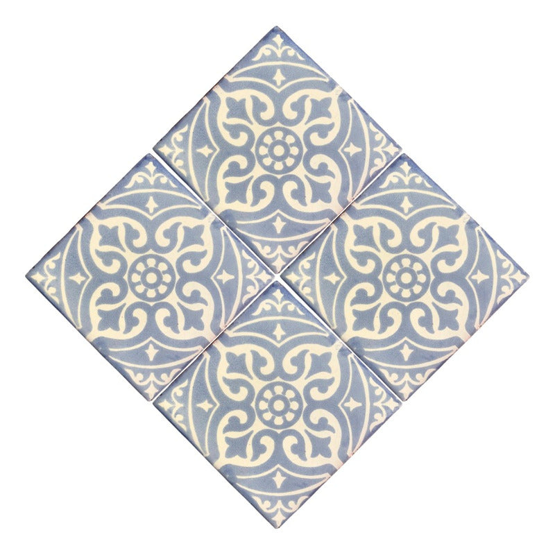 Azulejo Artesanal Tipo Talavera Liso 90pz #acls-54