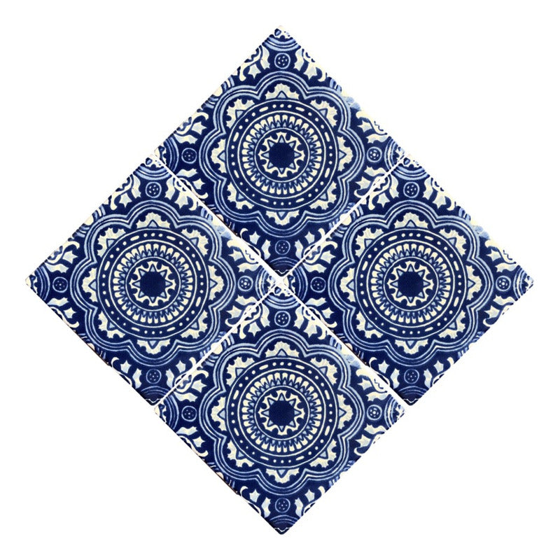 Azulejo Artesanal Tipo Talavera Liso 90pz #acls-86