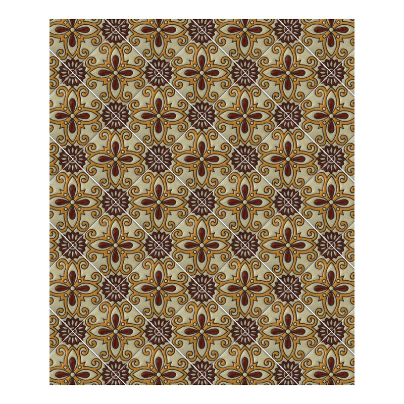 Azulejo 11cm Artesanal Talavera Relieve 90pz #acrs-27