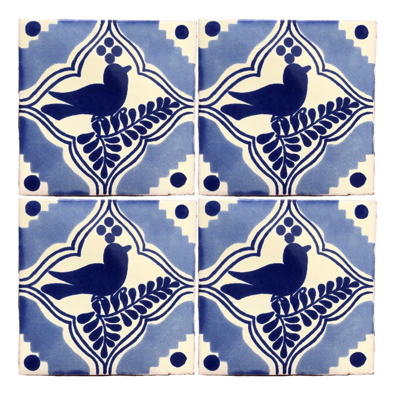 Azulejo Artesanal Tipo Talavera Liso 90pz #acls-123