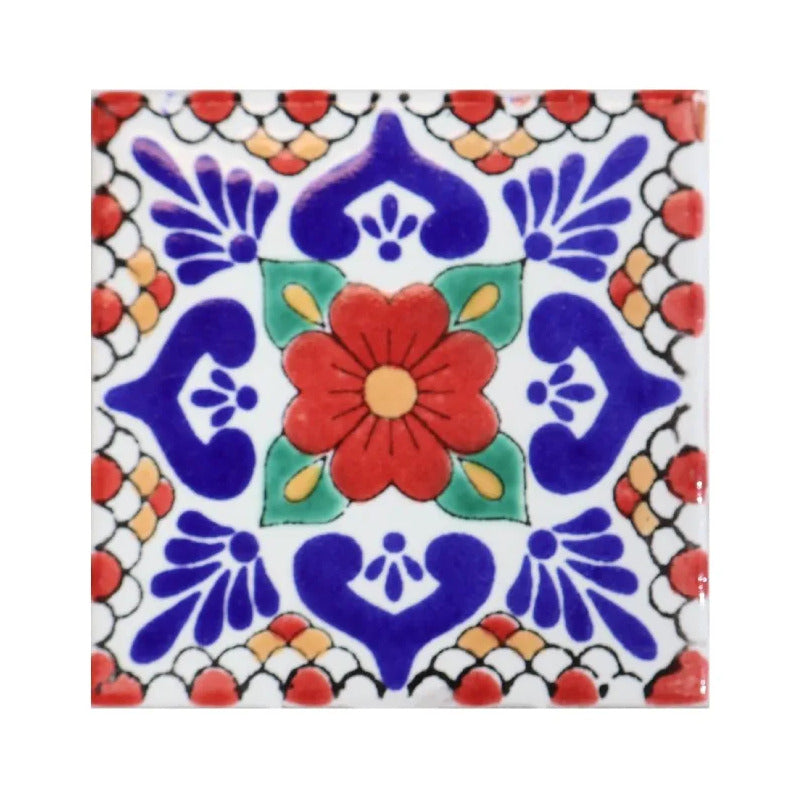 Azulejo Cerámico Artesanal 1m2  Alhambra 23 Blanco